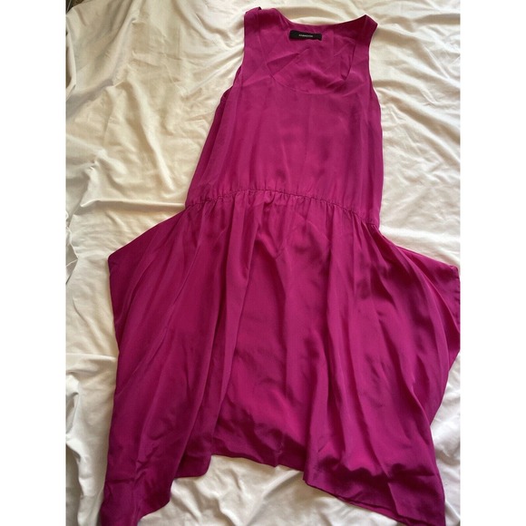 THAKOON SILK SLEEVELESS DRESS SIZE 10 Pink Loose Twirl Sun Summer - Picture 3 of 14